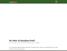 Tablet Screenshot of kupferschmid-holzbau.de
